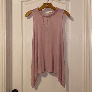 Pink Republic Women's Light Pink Keyhole Sleeveless Top Size Medium NWOT